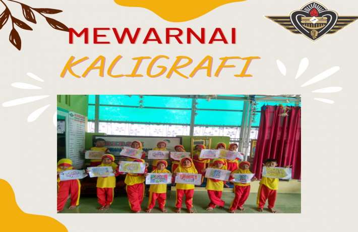 Mewarnai Gambar Kaligrafi anak TK