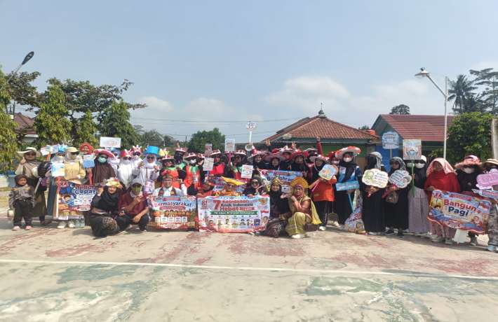 Karnaval TK Islam Al Irsyad Gintungreja Tema Tujuh Kebiasaan Anak Indonesia Hebat